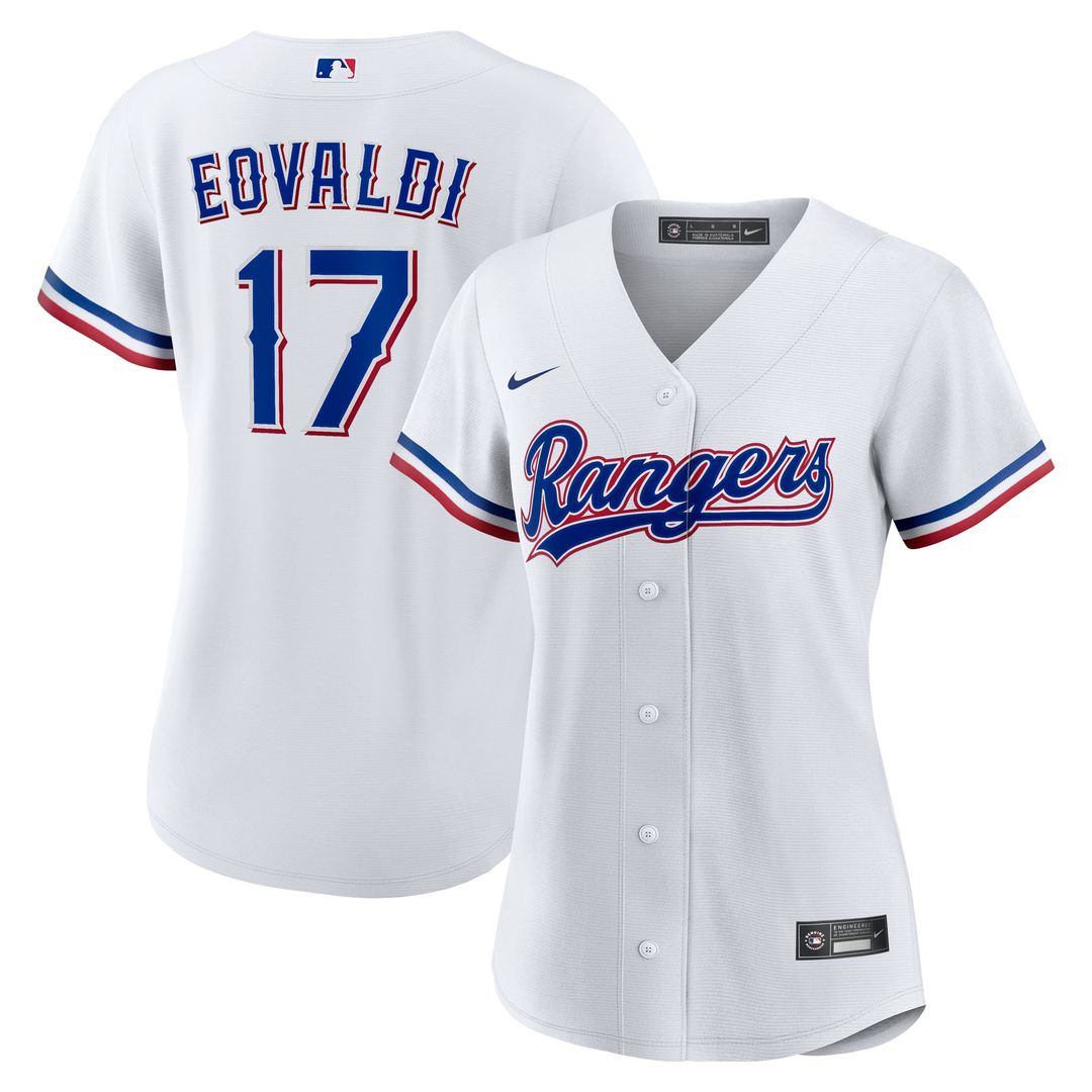 Nathan Eovaldi Texas Rangers Nike Women's Home Replica Jersey - White | MLB Fan Gear