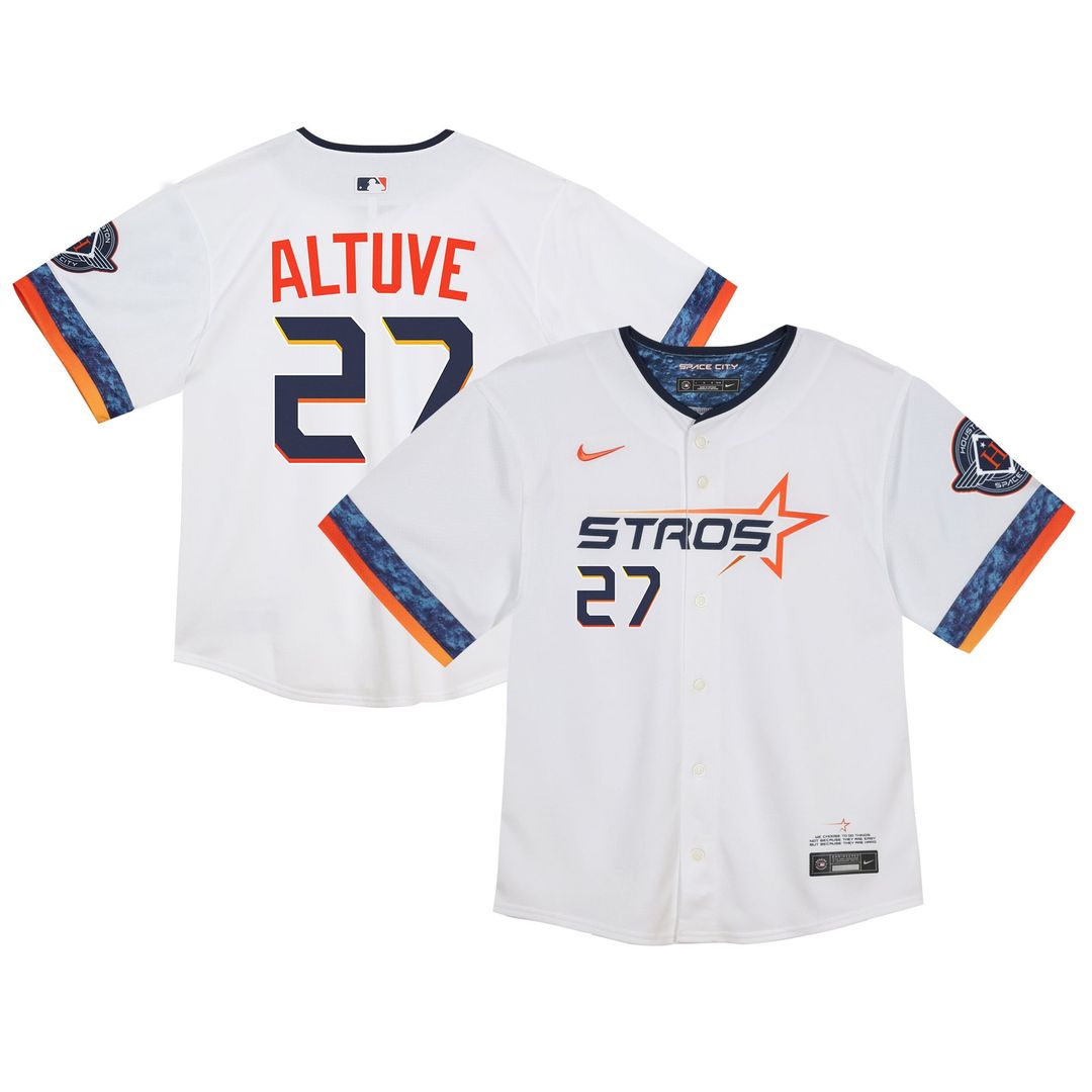 Jose Altuve Houston Astros Nike Infant 2025 City Connect Limited Player Jersey - White | MLB Fan Gear