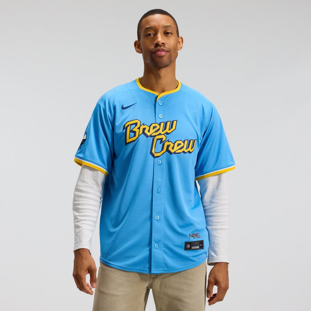 Milwaukee Brewers Nike City Connect Limited Jersey - Light Blue | MLB Fan Gear