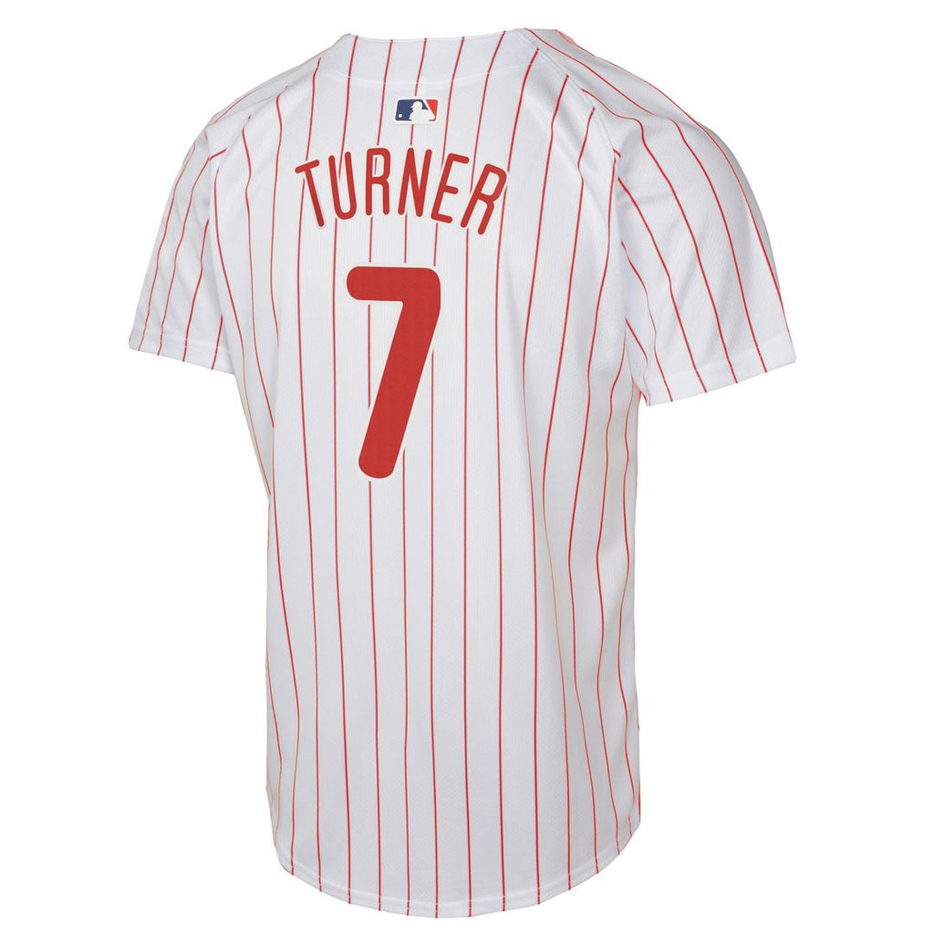 Trea Turner Philadelphia Phillies Nike Youth Home Game Player Jersey - White | MLB Fan Gear