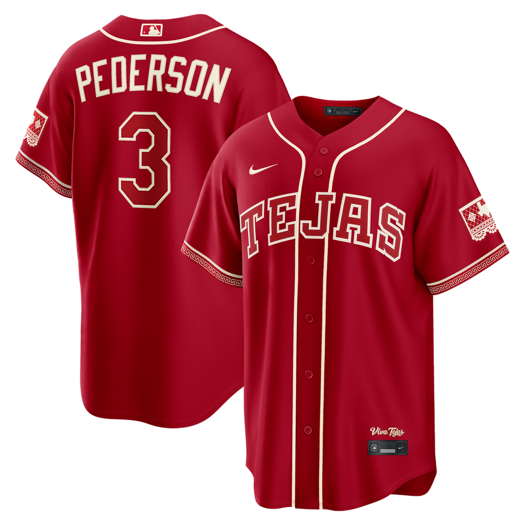 Joc Pederson Texas Rangers Nike 2026 City Connect Stadium Jersey - Red | MLB Fan Gear