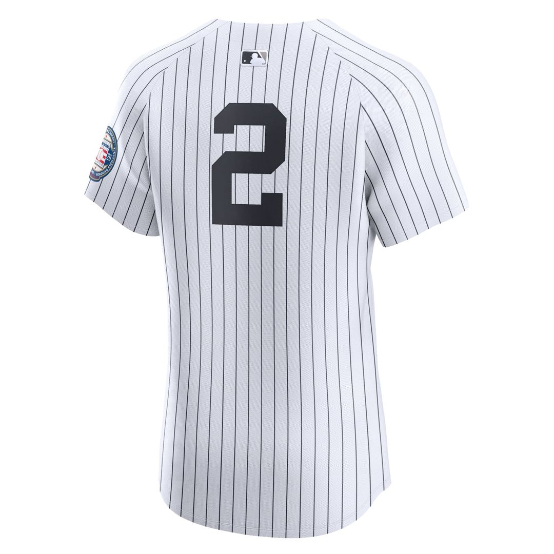 Derek Jeter New York Yankees Nike Home 2020 Hall of Fame Induction Patch Elite Player Jersey - White | MLB Fan Gear