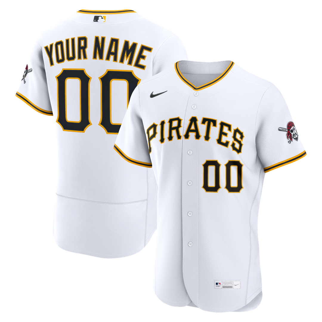 Pittsburgh Pirates Nike Home Authentic Custom Jersey - White | MLB Fan Gear