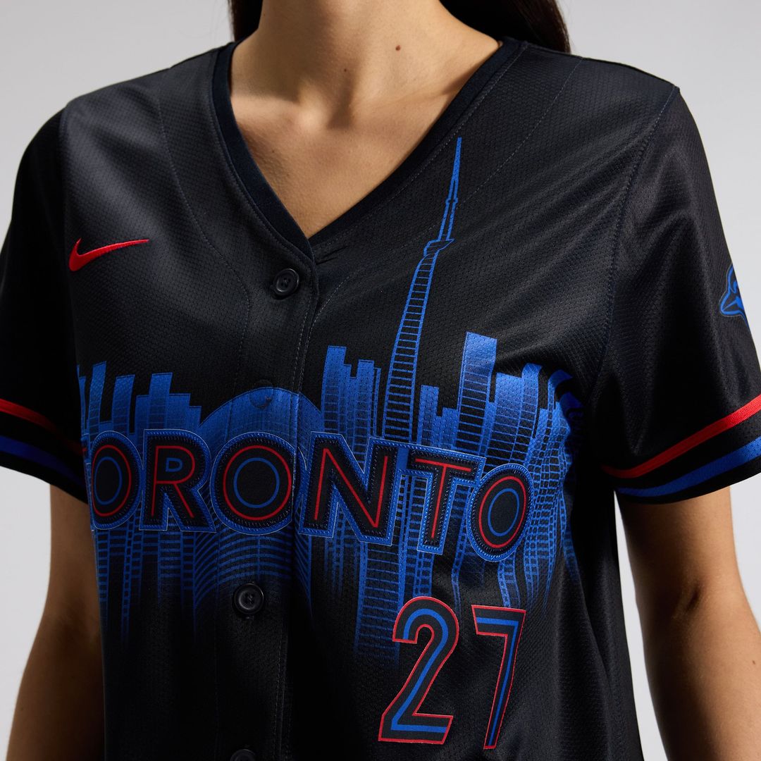 Vladimir Guerrero Jr. Toronto Blue Jays Nike Women's 2024 City Connect Limited Player Jersey - Navy | MLB Fan Gear